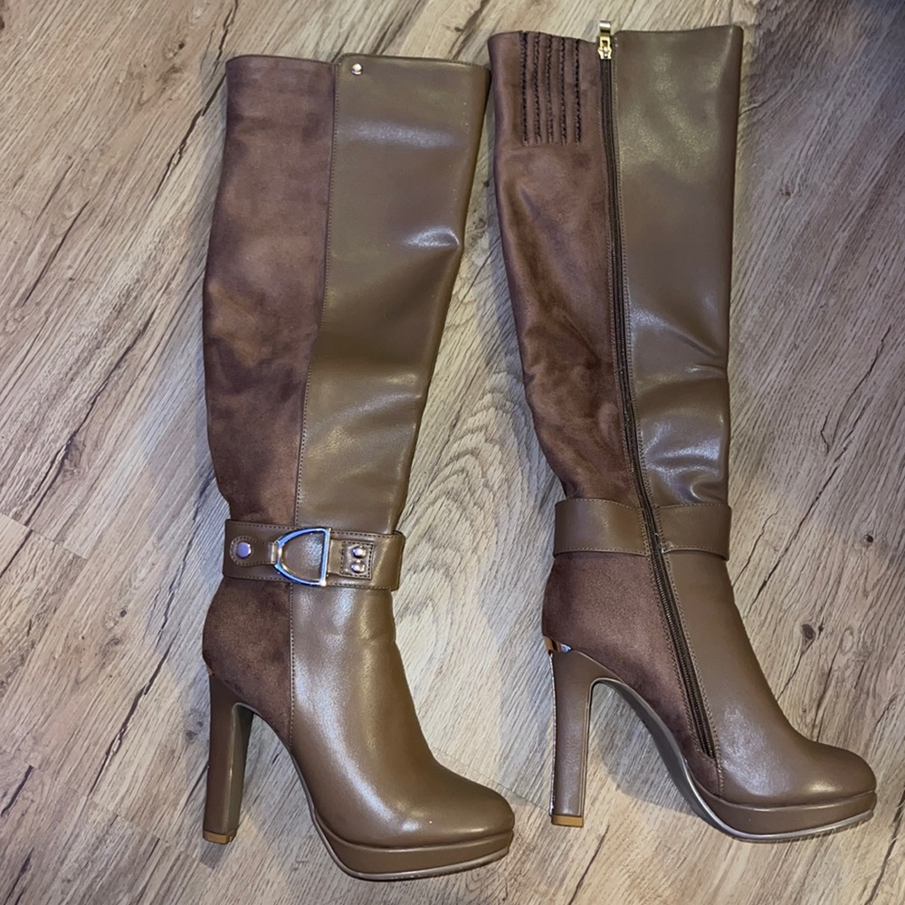 Heel Boot, suede, high boots